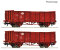 ROCO 6600301 - 2-tlg. Set: Offene G&uuml;terwagen MAV Ep.V DC