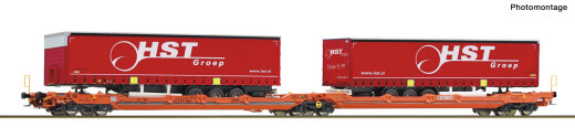 ROCO 6600260 - Doppeltaschen-Gelenkwagen T3000e Wascosa Ep.VI DC