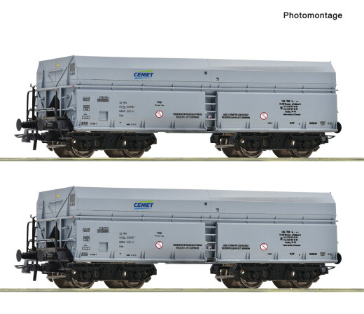 ROCO 6600328 - 2-tlg. Set: Selbstentladewagen PKP Ep.V DC