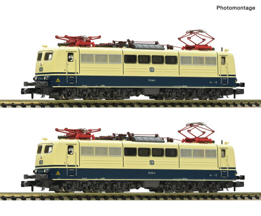 FLEISCHMANN 7570076 - N 2-tlg. Set: Elektrolokomotiven 151 094-0 und 151 117-9 DB Ep.IV DCC Sound