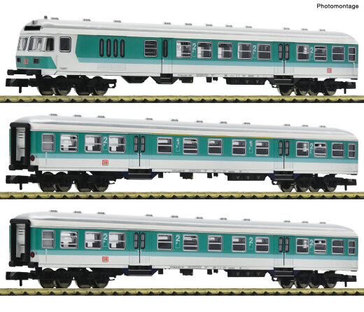 FLEISCHMANN 6260090 - N 3-tlg. Set 1: Nahverkehrswagen DB-AG Ep.V DCC
