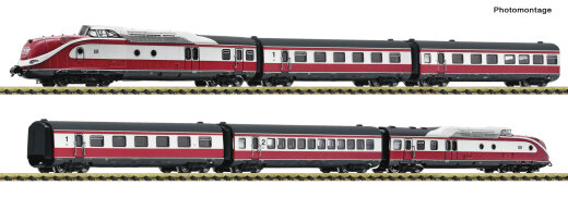 FLEISCHMANN 7760010 - N 6-tlg. Set: Dieseltriebzug VT 601 &bdquo;Max Liebermann&rdquo; DR Ep.IV DC