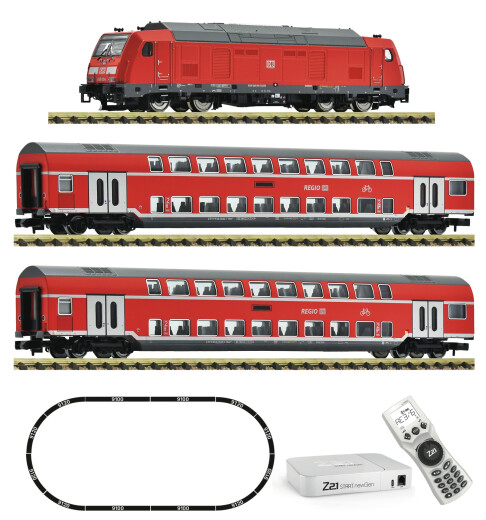 Fleischmann 5170006 - N Z21 START newGen Digitalset: Diesellokomotive BR 245 mit Personenzug, DB AG DCC