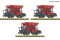 FLEISCHMANN 6660159 - N 3-tlg. Set: Schotterwagen DB Ep.III DC