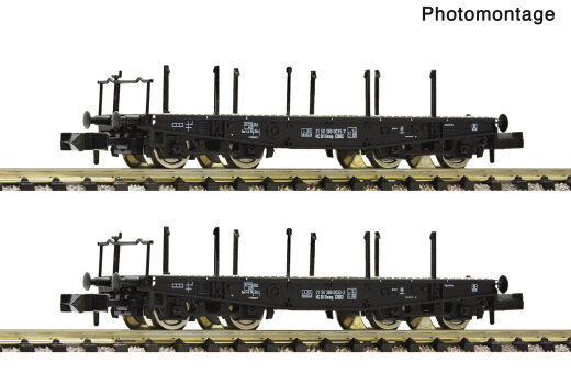 FLEISCHMANN 6660147 - N 2-tlg. Set: Schwerlastwagen DR Ep.IV DC