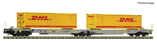 FLEISCHMANN 6660069 - N Doppeltaschen-Gelenkwagen T2000 AAE /VI DC