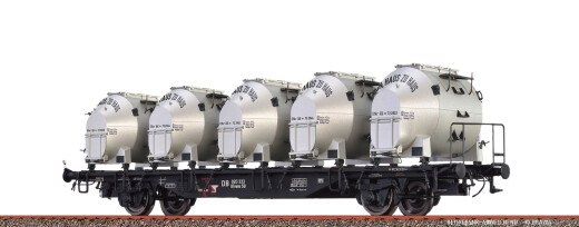Brawa 49139 - H0 Beh&auml;ltertragwagen BTmms58 DB, mit Efkr 401 "Von Haus zu Haus" Ep.III