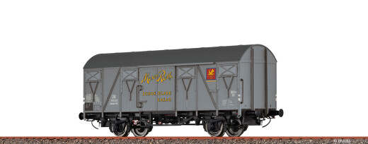 Brawa 51372 - H0 Gedeckter G&uuml;terwagen Gmhs55 "Moser Roth" DB Ep.III
