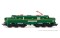 Electrotren HE2038D - H0 RENFE, sechsachs. Elektrolokomotive 277-023, mit Einholmstromabnehmern, gr&uuml;n-gelbe Farbgebung, mit Multiprotokoll-Digitaldecoder