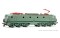 Electrotren HE2041 - H0 RENFE, sechsachs. Elektrolokomotive 276-129, mit zwei unterschiedlichen Stromabnehmern, Mehrfachsteuerung und Schneegittern am Dach, gr&uuml;n