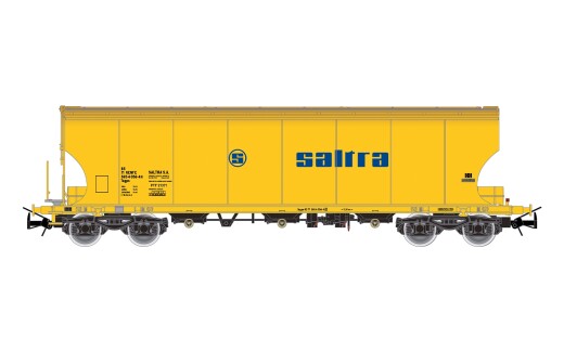 Electrotren HE6091 - H0 RENFE, 4-achs. Getreidesilowagen &bdquo;Saltra&ldquo;, gelb mit blauem Logo
