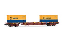 Electrotren HE6101 - H0 RENFE, MMC3-Containerwagen,...