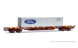 Electrotren HE6102 - H0 RENFE, MMC3-Containerwagen,...