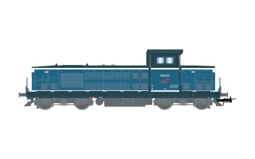 Jouef HJ2475S - H0 SNCF Infra, Diesellokomotive BB 666025, wei&szlig;-blaue Farbgebung, mit Multiprotokol-Sounddecoder