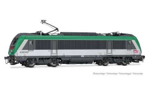 Jouef HJ2480S - H0 SNCF, Mehrsystemelektrolokomotive 436300 FRET gr&uuml;n-graue Farbgebung, mit SCMT f&uuml;r Italien, mit Multiprotokoll-Sounddecoder