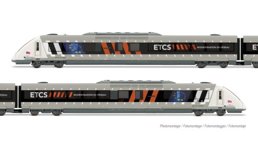 Jouef HJ2481 - H0 SNCF, 2-tlg. Dieseltriebwagen X 72500 als ETCS-Testfahrzeug