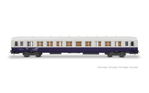 Jouef HJ4216 - H0 SNCF, Bauzugwagen der Bauart DEV AO, blau-wei&szlig;e Lackierung