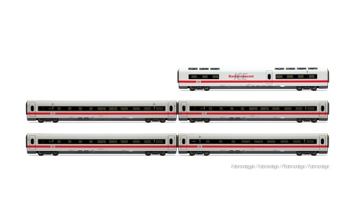 Lima Expert HL4684 - H0 DB AG, ICE 1, Tz 155 &bdquo;Rosenheim&ldquo;, 5-tlg. Set Zwischenwagen (1 x Speisewagen + 3 x Wagen 2. Klasse + 1 x Wagen 1. Klasse), &bdquo;Klimasch&uuml;tzer&ldquo;