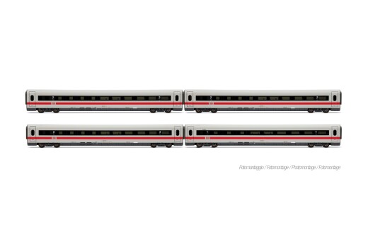Lima Expert HL4687 - H0 DB AG, ICE1, Tz 186 &bdquo;Chur&rdquo;, 4-tlg. Set Zwischenwagen (1 x Wagen 1. Klasse + 3 x Wagen 2. Klasse), &bdquo;Bock auf Graub&uuml;nden&rdquo;