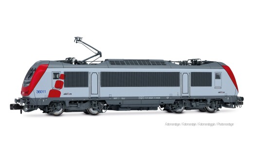 Arnold HN2682S - N Akiem, Elektrolokomotive BB 36011, grau-rote Farbgebung, mit Multiprotokoll-Sounddecoder