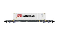 Arnold HN6744 - N 4-achs. Containerwagen Sgnss, graue...