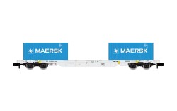 Arnold HN6745 - N 4-achs. Containerwagen Sgnss, graue...