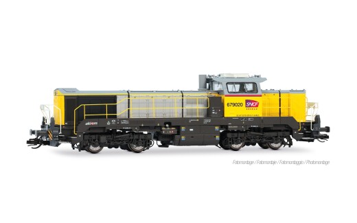 Arnold HN9082S - TT SNCF R&eacute;seau, Diesellokomotive BB 79000, Vossloh DE 18, gelb-graue Farbgebung, mit Multiprotokoll-Sounddecoder
