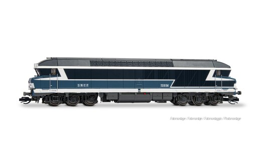 Arnold HN9086HM - TT SNCF, 6-ach. Diesellokomotive CC 72034, Ursprungslackierung, mit BLE-Sounddecoder