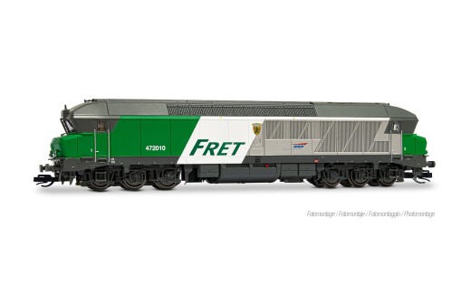 Arnold HN9088 - TT SNCF, 6-ach. Diesellokomotive CC 72010, &bdquo;FRET&ldquo;