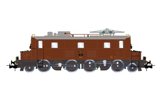 Rivarossi HR2999S - H0 BLS Ce 4/6 303 Bauzustand um 1970, mit Multiprotokoll-Sounddecoder