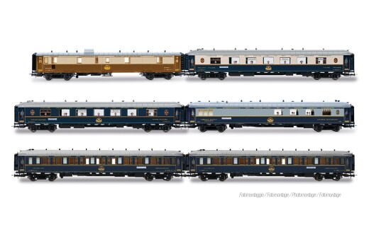 Rivarossi HR4423 - H0 Intraflug/CIWL, 6-tlg. Set &bdquo;50 Jahre Nostalgie-Istanbul-Orient-Express&rdquo;, 1976