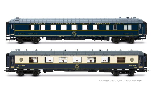 Rivarossi HR4428 - H0 CIWL, 2-tlg. Set &bdquo;R30/R33&ldquo; Milano-Napoli, WR &bdquo;Pistoiesi&ldquo; + WSP Cote DAzur