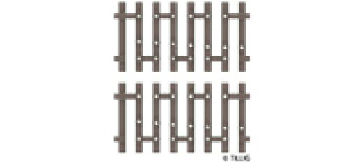 Tillig 83194 - TT Flex-Schwellenband Zwangsgleis (einseitig) rechts 2 x 41,5mm Endst&uuml;ck -FORMNEUHEIT-