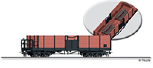 Tillig 05959 - H0e &bdquo;Cabriowagen 506&ldquo; der HSB, Ep. V -FORMVARIANTE-