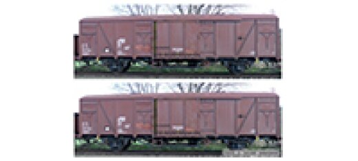 Tillig 70089 - H0 G&uuml;terwagenset der ČSD, bestehend aus zwei gedeckten G&uuml;terwagen Gbgkks, Ep. IV -FORMNEUHEIT-