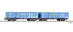 Tillig 15083 - TT Doppeltragwagen InnoWaggon der VTG,...