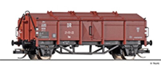 Tillig 95580 - TT Klappdeckelwagen Km der DR, Ep. III -FORMVARIANTE-
