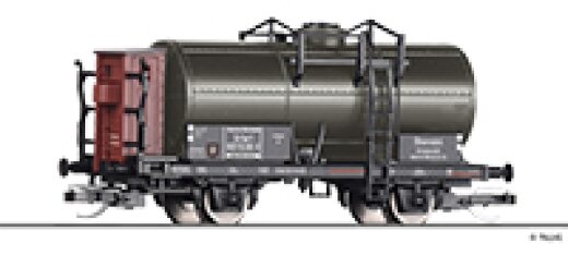 Tillig 95779 - TT Kesselwagen &bdquo;&Ouml;lverein 4 Dresden&ldquo;, eingestellt bei der DRG, Ep. II