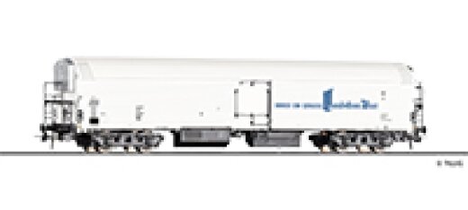 Tillig 77083 - H0 Maschinenk&uuml;hlwagen Iaghqrs &bdquo;Landskron Brau-Manufaktur G&ouml;rlitz&ldquo; der DR, Ep. IV