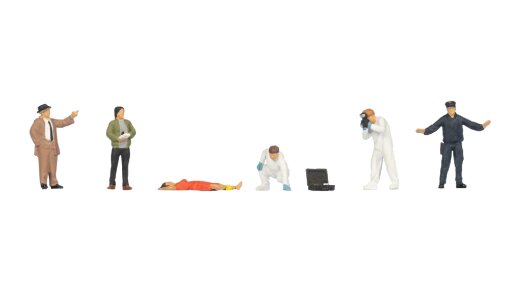 NOCH 15071 - H0 Kriminalpolizei mit Leiche