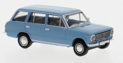 Brekina 22425 - Brekina, Fiat 124 Familiare, hellblau, 1966, 1:87