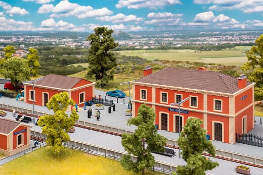 Faller  110147 - H0 Bahnhof-Set Reichenweier