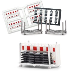 Busch 1866 - Transportgest./Z&auml;une H0