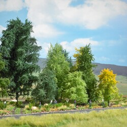 Busch 3811 - 2 L&auml;rchen Sommer 80 mm H0/N/T