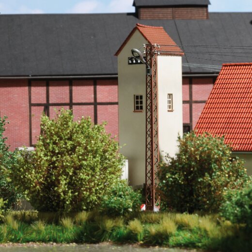 Busch 4182 - Rost Gittermastl. wei&szlig; eckig