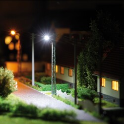 Busch 8725 - Gittermastleuchte gelb oval T