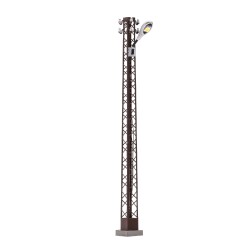 Busch 8746 - Rost Gittermastl. wei&szlig; oval T