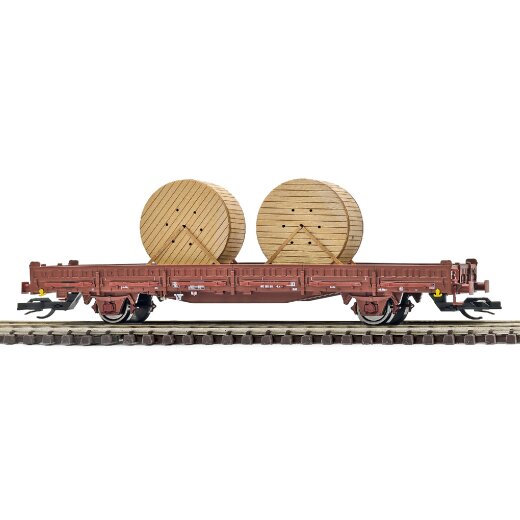 Busch 31519 - Flachwagen Ks/Kabeltrommel TT