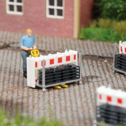 Busch 79897 - A-Set: Schrankenzaun-Transp.H0