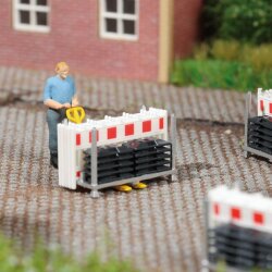 Busch 79897 - A-Set: Schrankenzaun-Transp.H0